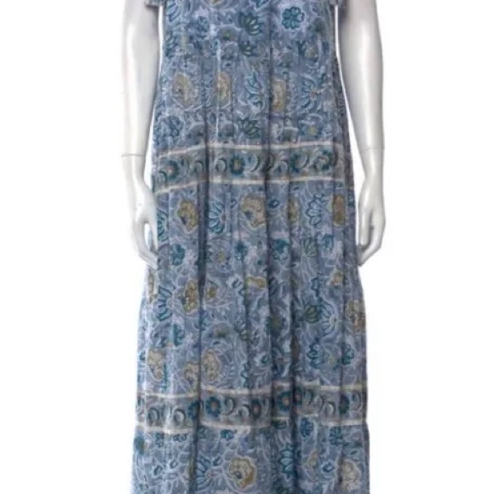 Sue Sartor Tie Shoulder Maxi Dress